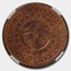 1889 Brazil Copper Pattern 40 Reis MS-64 NGC (Red/Brown)