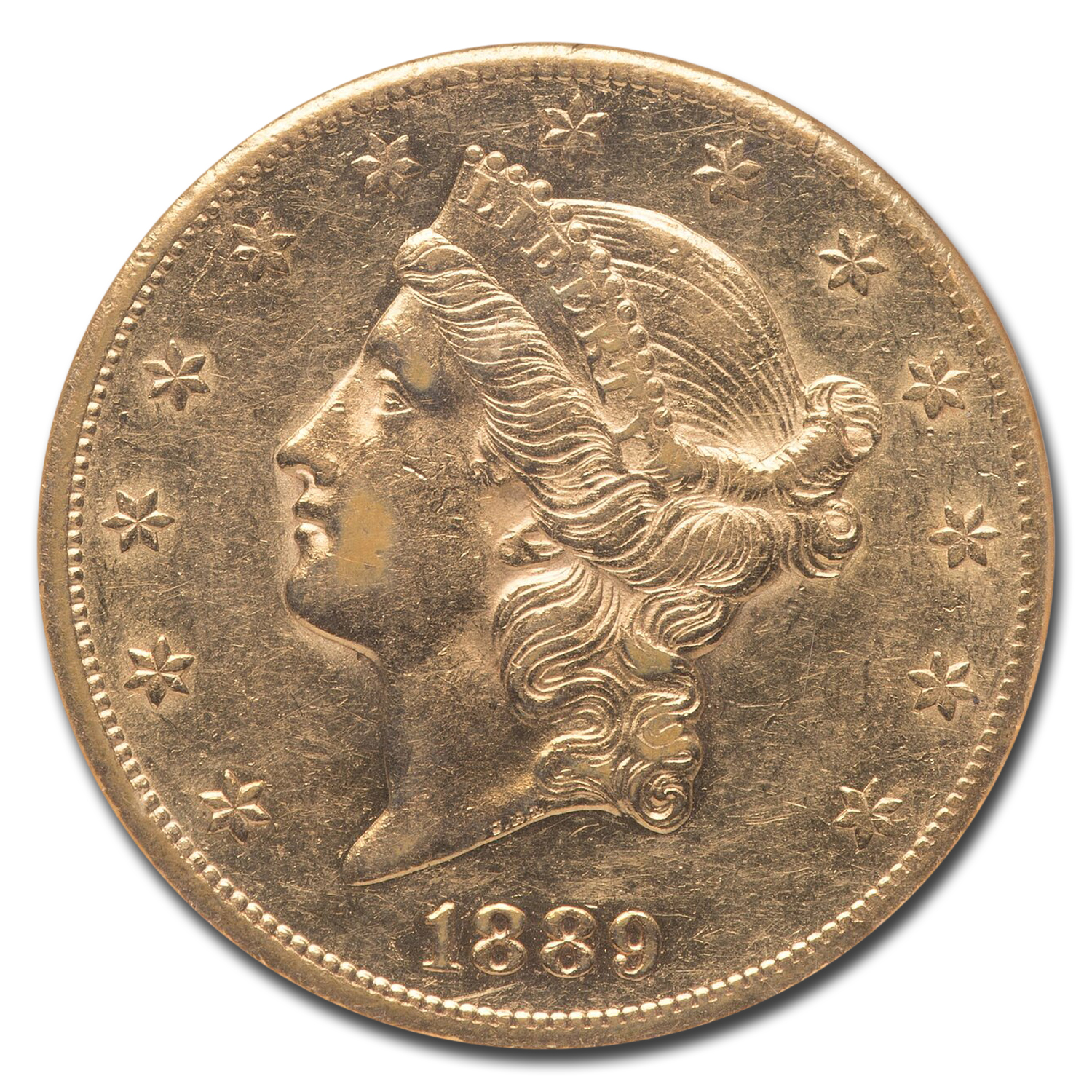 Buy 1889-CC $20 Liberty Gold Double Eagle AU-55 NGC | APMEX