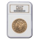 1889-CC $20 Liberty Gold Double Eagle AU-55 NGC