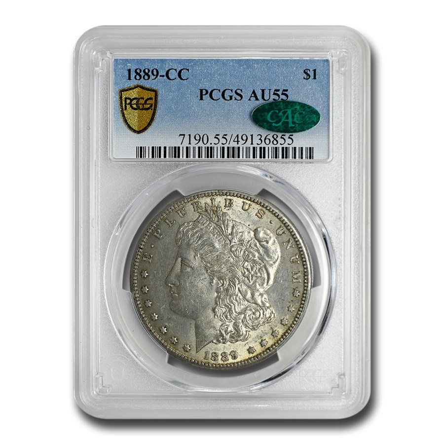 1889-CC Morgan Dollar AU-55 PCGS CAC