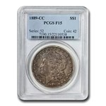 1889-CC Morgan Dollar Fine-15 PCGS