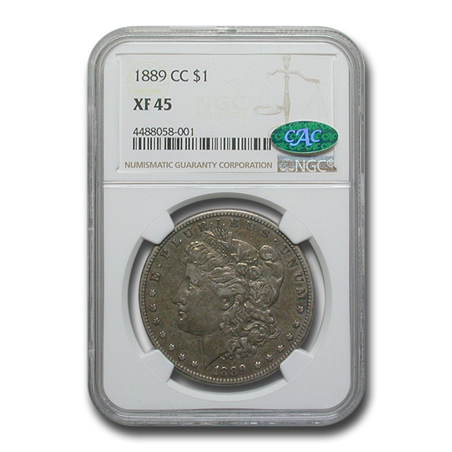 Buy 1889-CC Morgan Dollar XF-45 NGC CAC | APMEX