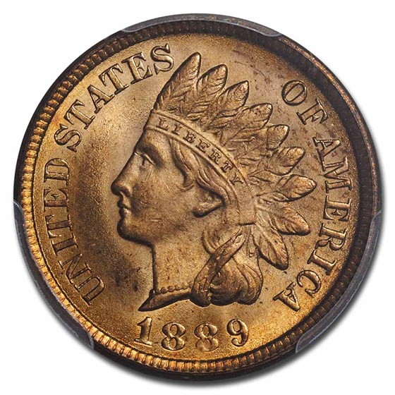 Buy 1889 Indian Head Cent MS-64 PCGS (Red) | APMEX