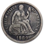 1889 Liberty Seated Dime XF