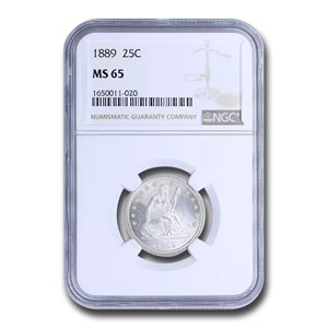 Buy 1889 Liberty Seated Quarter MS-65 NGC | APMEX