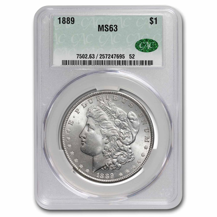 1889 Morgan Dollar MS-63 CACG