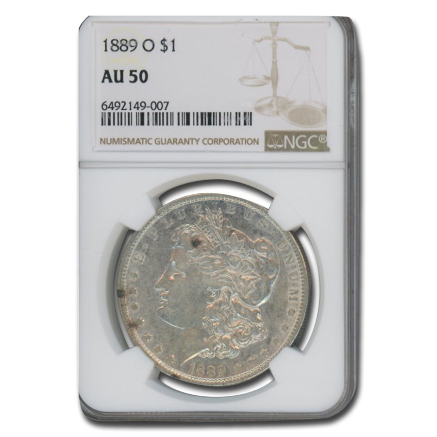 1889-O Morgan Dollar AU-50 NGC