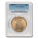 1889-S $20 Liberty Gold Double Eagle MS-61 PCGS