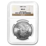 1889-S Morgan Dollar MS-63 NGC