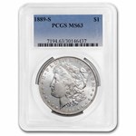 1889-S Morgan Dollar MS-63 PCGS