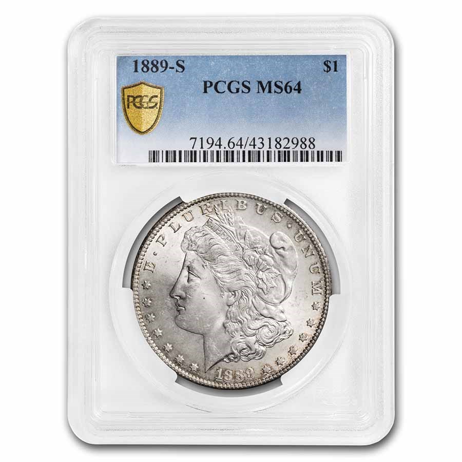 1889-S Morgan Dollar MS-64 PCGS