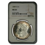 1889-S Morgan Dollar MS-65 NGC