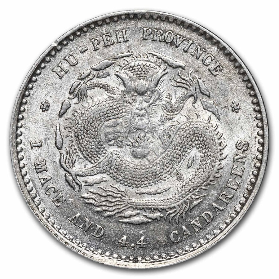 (1890-1908) China Kwangtung Silver 20 Cents BU