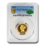 1890 $5 Liberty Gold Half Eagle PR-66 DCAM PCGS CAC