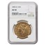 1890-CC $20 Liberty Gold Double Eagle AU-58 NGC