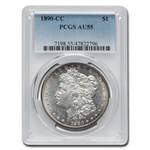 1890-CC Morgan Dollar AU-55 PCGS