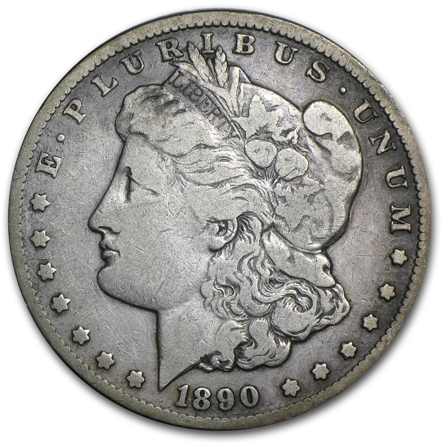 1890-CC Morgan Dollar Fine