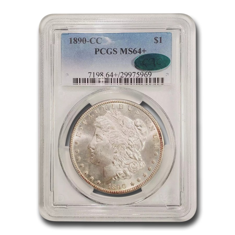 Buy 1890-CC Morgan Dollar MS-64+ PCGS CAC | APMEX