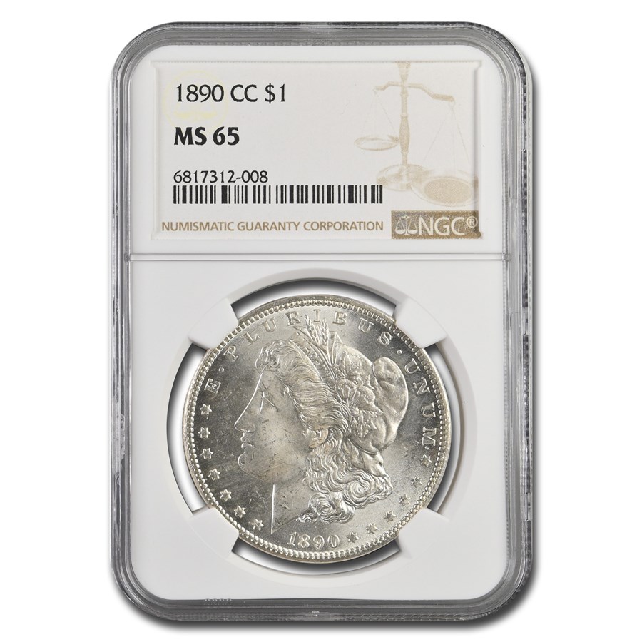 1890-CC Morgan Dollar MS-65 NGC