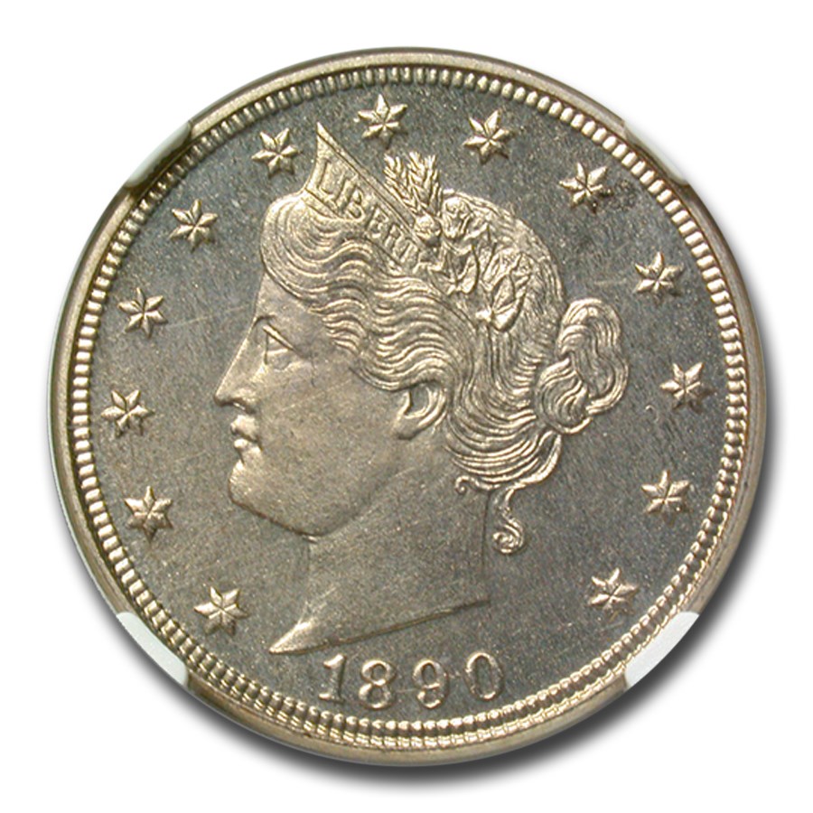 1890 Liberty Head V Nickel PF-65 NGC