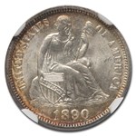 1890 Liberty Seated Dime MS-64 NGC