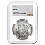 1890 Morgan Dollar MS-63 NGC