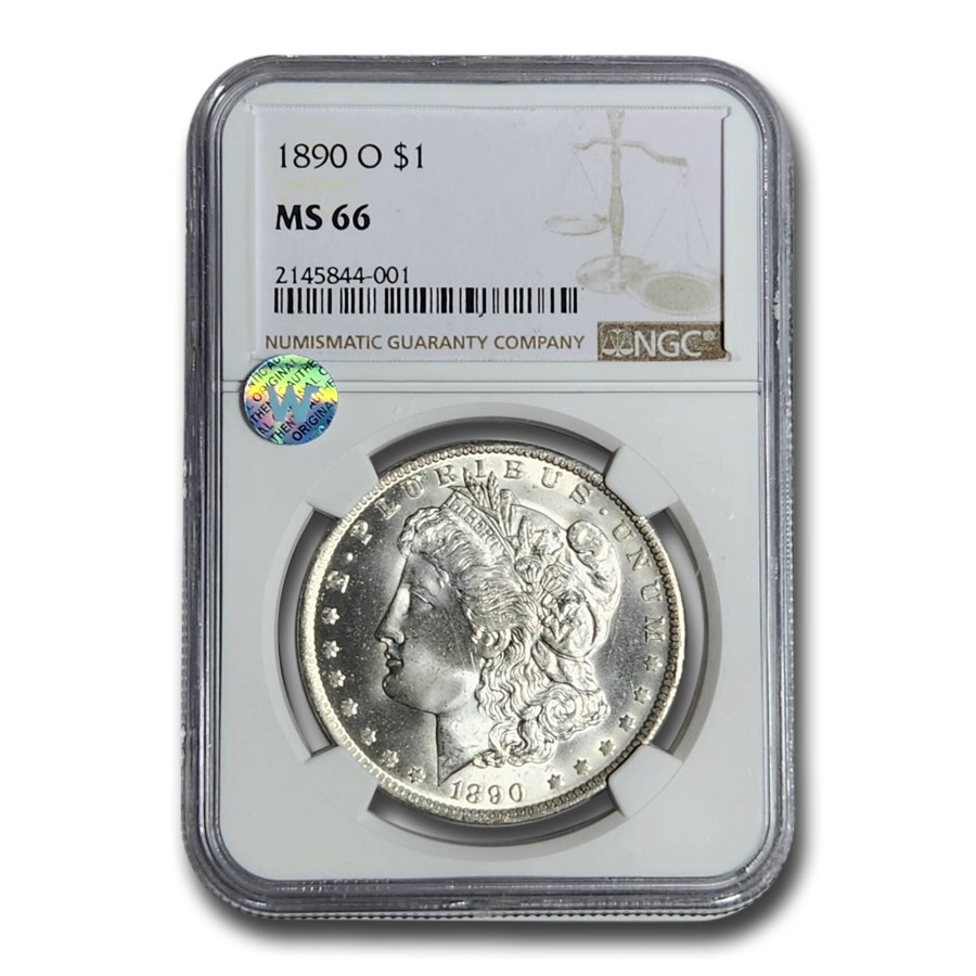 1890-O Morgan Dollar MS-66 NGC