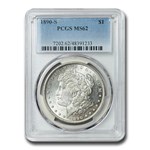 1890-S Morgan Dollar MS-62 PCGS