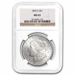 1890-S Morgan Dollar MS-63 NGC