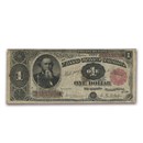 1891 $1.00 Treasury Note Stanton Fine (Fr#351)