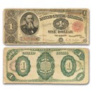 1891 $1.00 Treasury Note Stanton VG (Fr#350)
