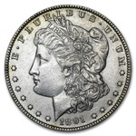 1891-CC Morgan Dollar AU