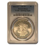 1891-CC Morgan Dollar MS-63 PCGS (VAM-7 Spitting Eagle, Top-100)