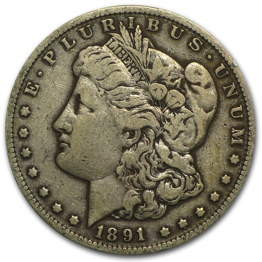 1891-CC Morgan Dollar VF