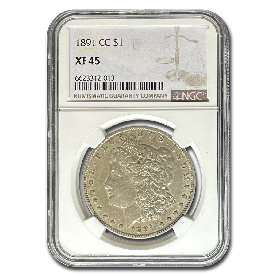 1891-CC Morgan Dollar XF-45 NGC