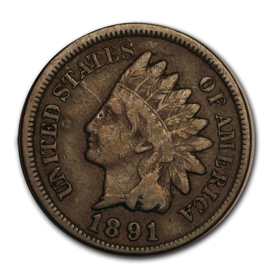 Buy 1891 Indian Head Cent Fine | APMEX