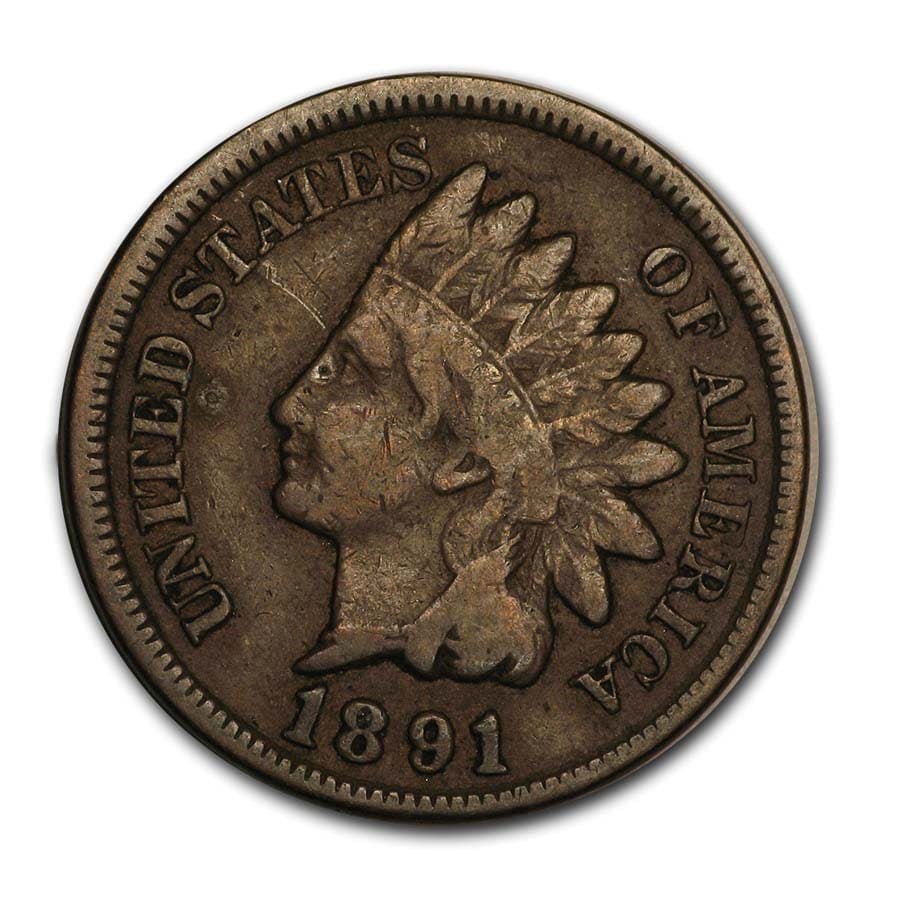 Buy 1891 Indian Head Cent Fine Apmex