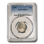 1891 Liberty Head V Nickel MS-64 PCGS