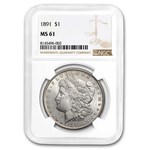 1891 Morgan Dollar MS-61 NGC