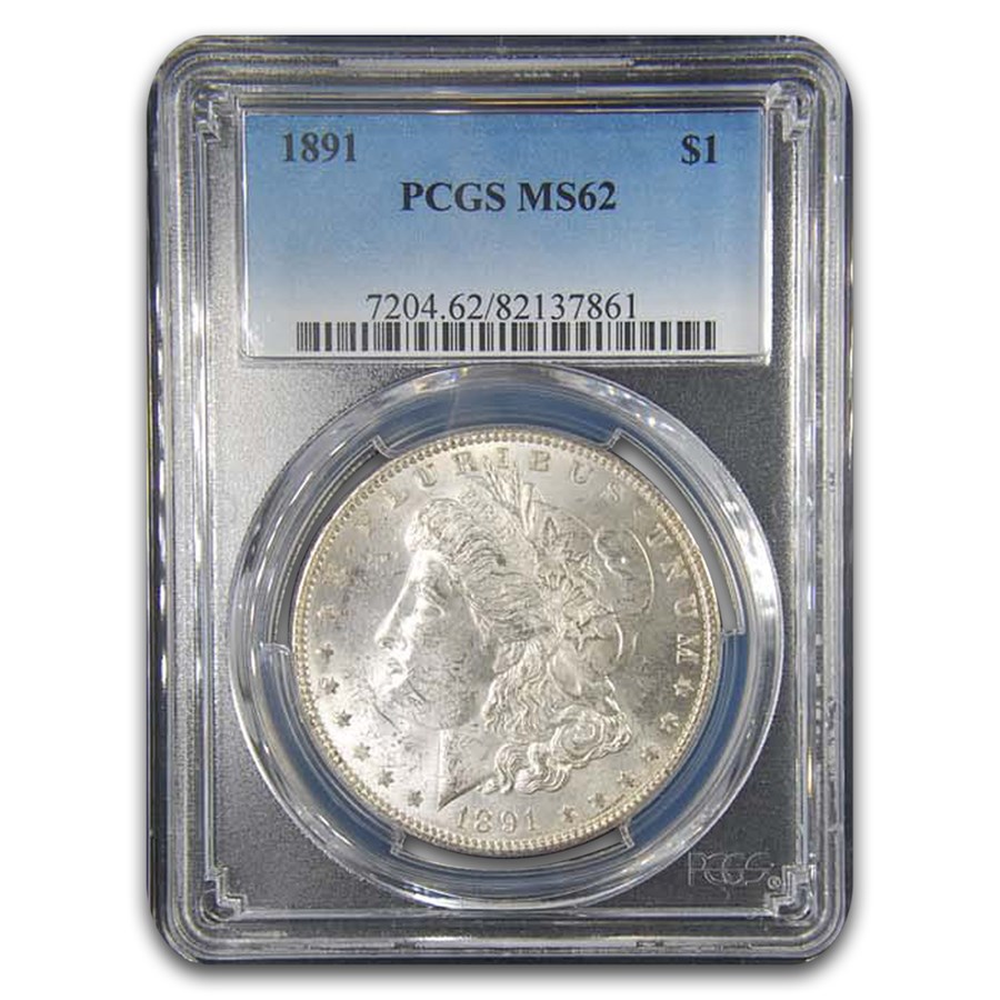 1891 Morgan Dollar MS-62 PCGS