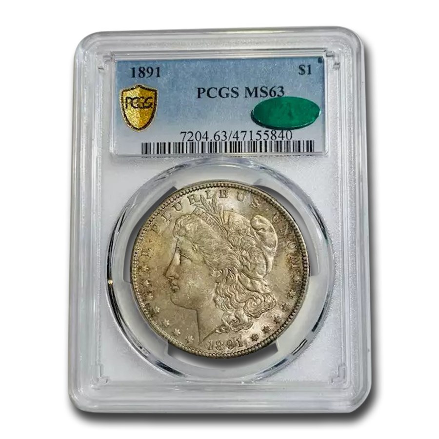 1891 Morgan Dollar MS-63 PCGS CAC