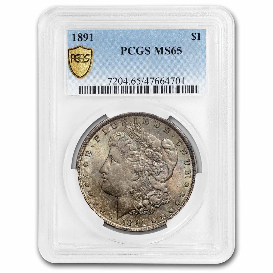 1891 Morgan Dollar MS-65 PCGS