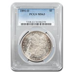 1891-O Morgan Dollar MS-63 PCGS