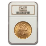 1891-S $20 Liberty Gold Double Eagle MS-63 NGC