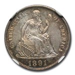 1891-S Liberty Seated Dime MS-66 NGC