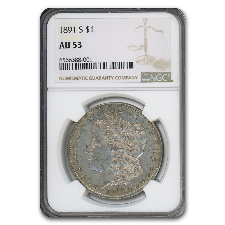 1891-S Morgan Dollar AU-53 NGC