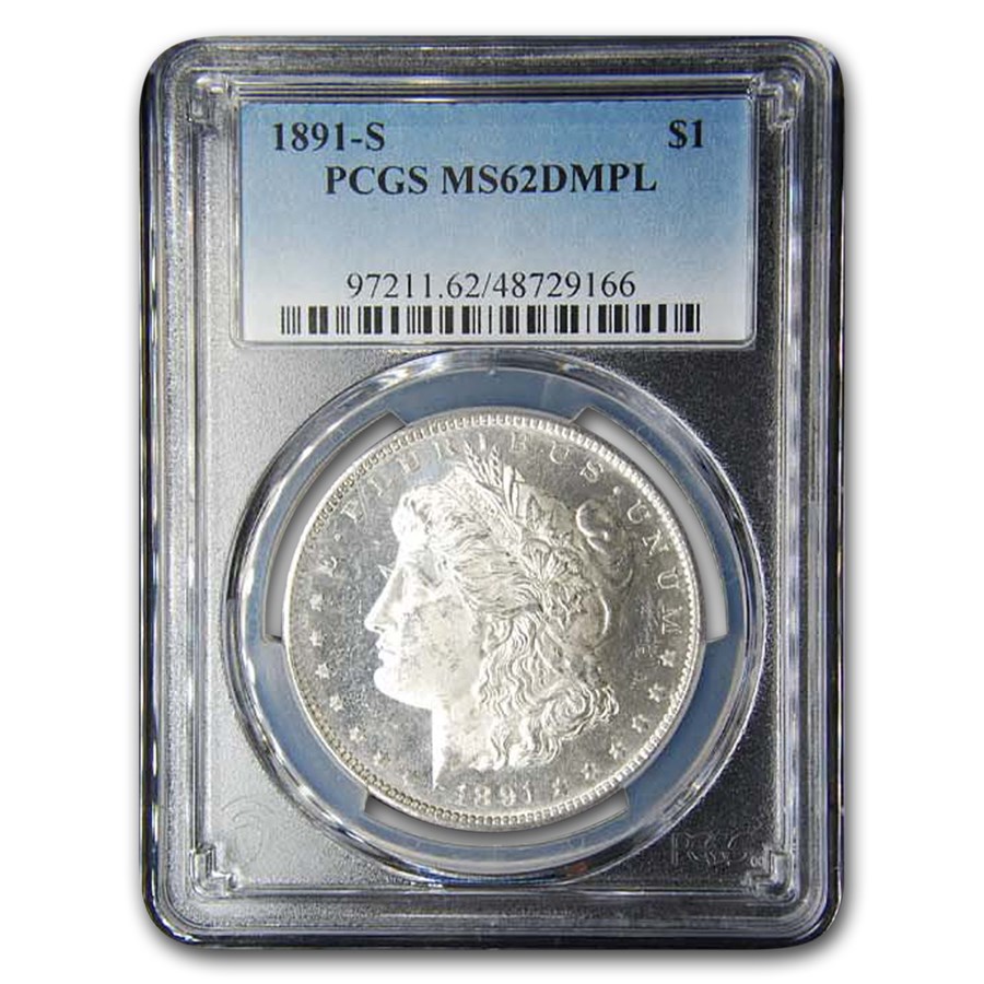 1891-S Morgan Dollar MS-62 PCGS (DMPL)