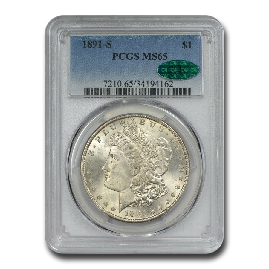 Buy 1891-S Morgan Dollar MS-65 PCGS CAC | APMEX