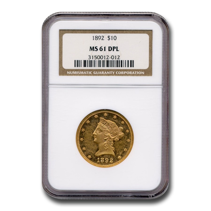 Buy 1892 $10 Liberty Gold Eagle MS-61 NGC (DPL) | APMEX