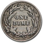 1892 Barber Dime Fine